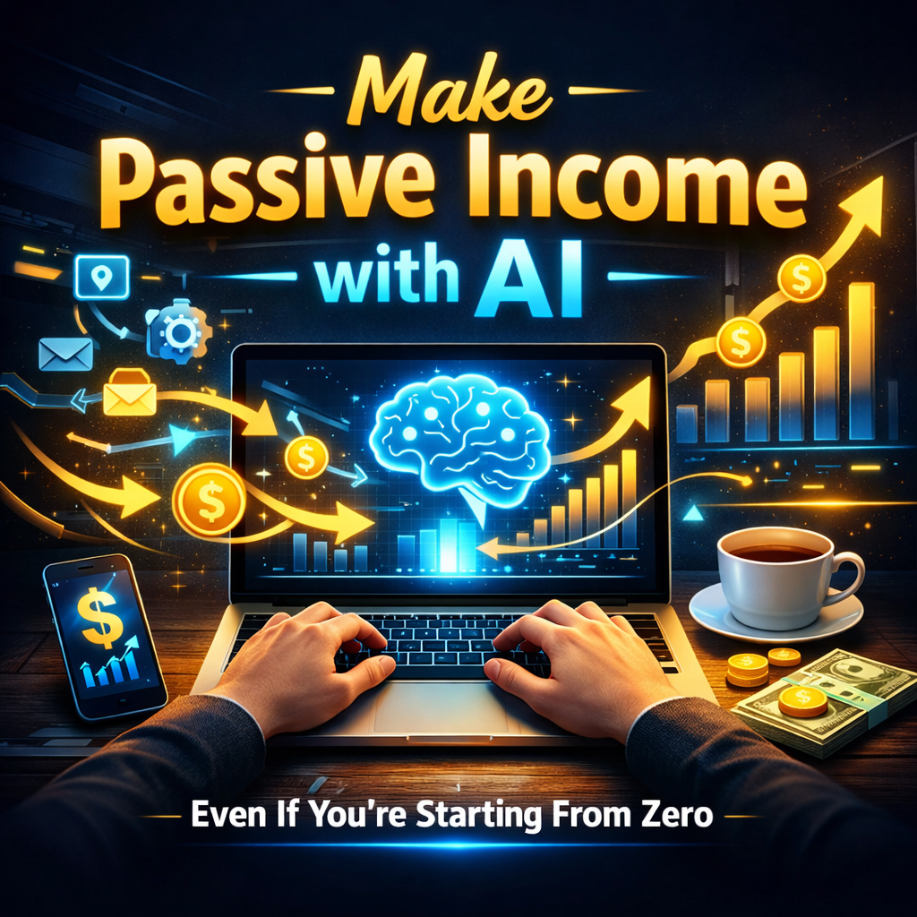 Make passive income with AI using simple tools and automation