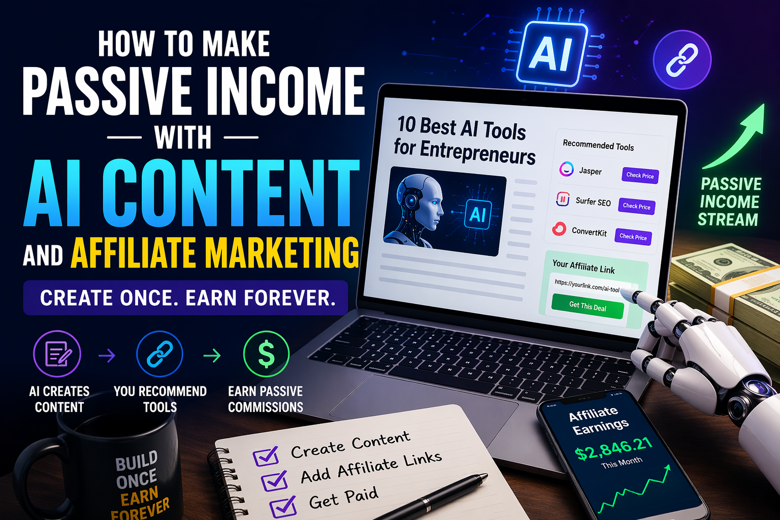 How to Make Passive Income with AI Content and Affiliate Marketing