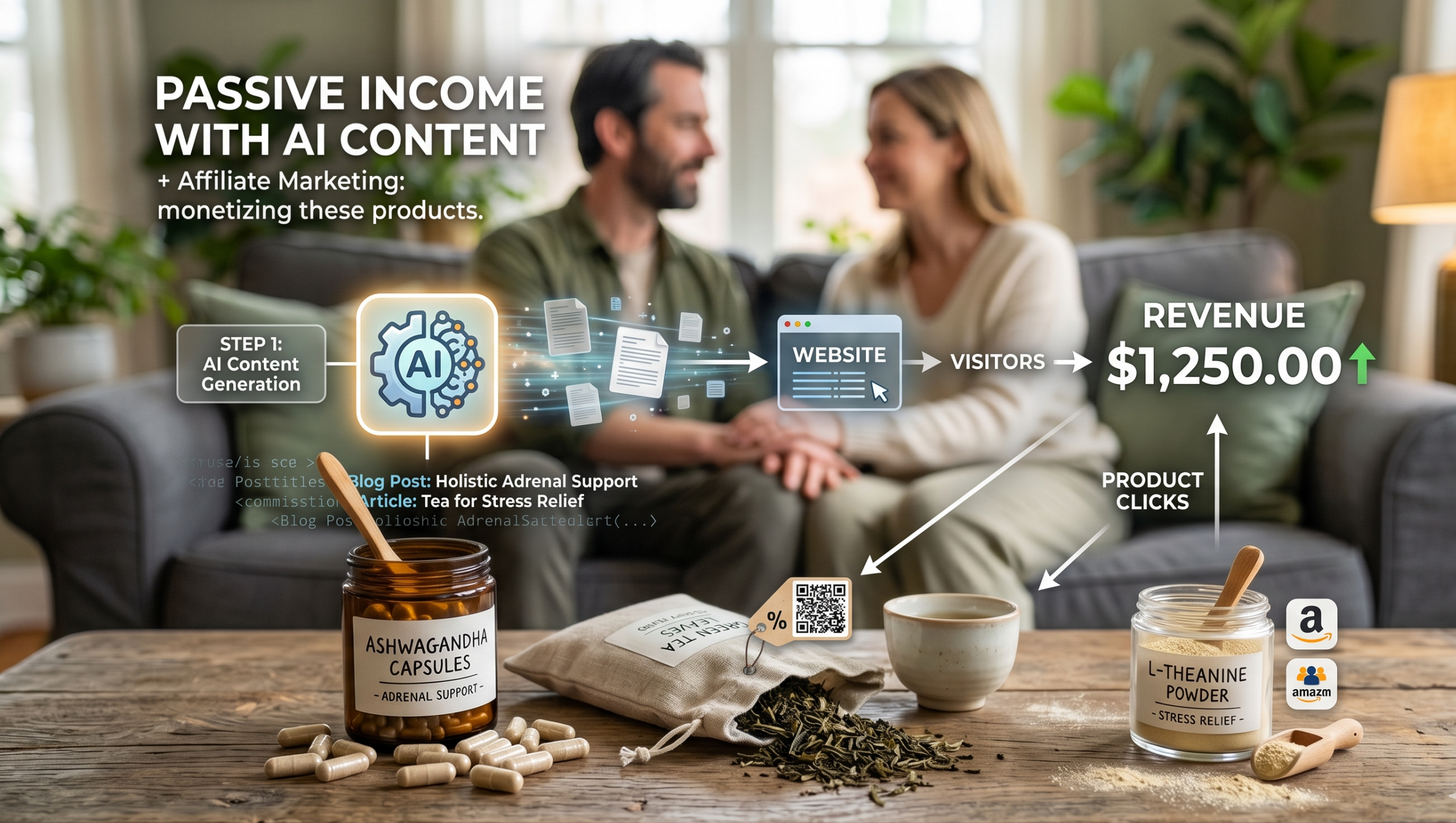 How to Make Passive Income with AI Content + Affiliate Marketing
